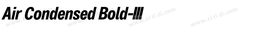 Air Condensed Bold字体转换